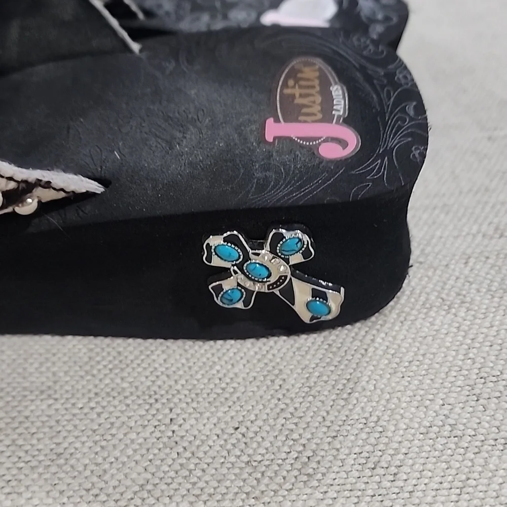 Justin Sandals. NWOT - Picture 6 of 8